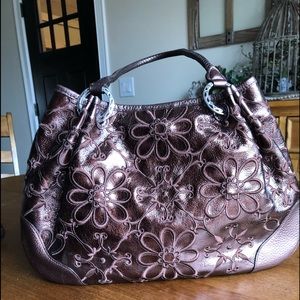 Brighton metallic brown handbag with matching crossbody wallet